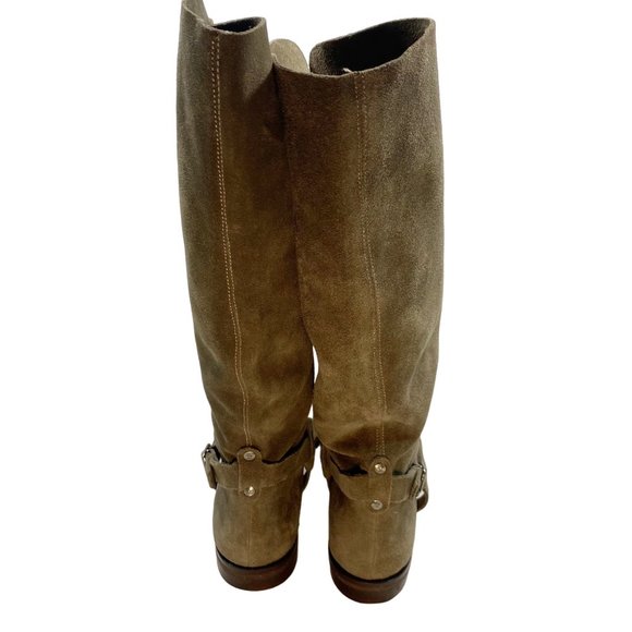 Johnston & Murphy Tan Thick Suede Leather Knee High Boots 9 - Picture 4 of 11